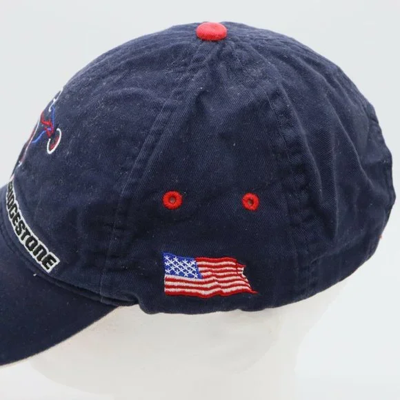 Bridgestone Motorsport Racing Cap Hat Formula 1 Race Car & American Flag B2 - Picture 5 of 10